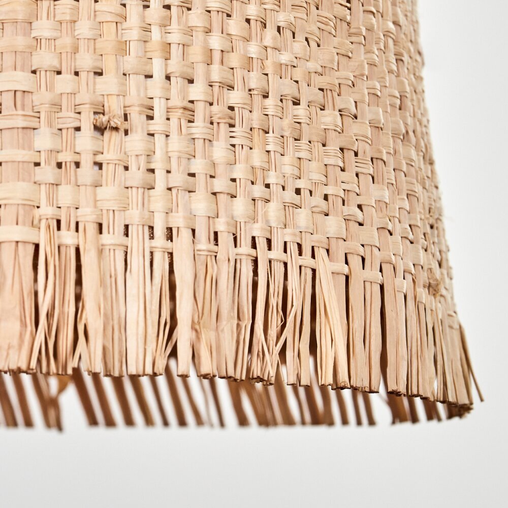 Lampenkappen uit raffia 