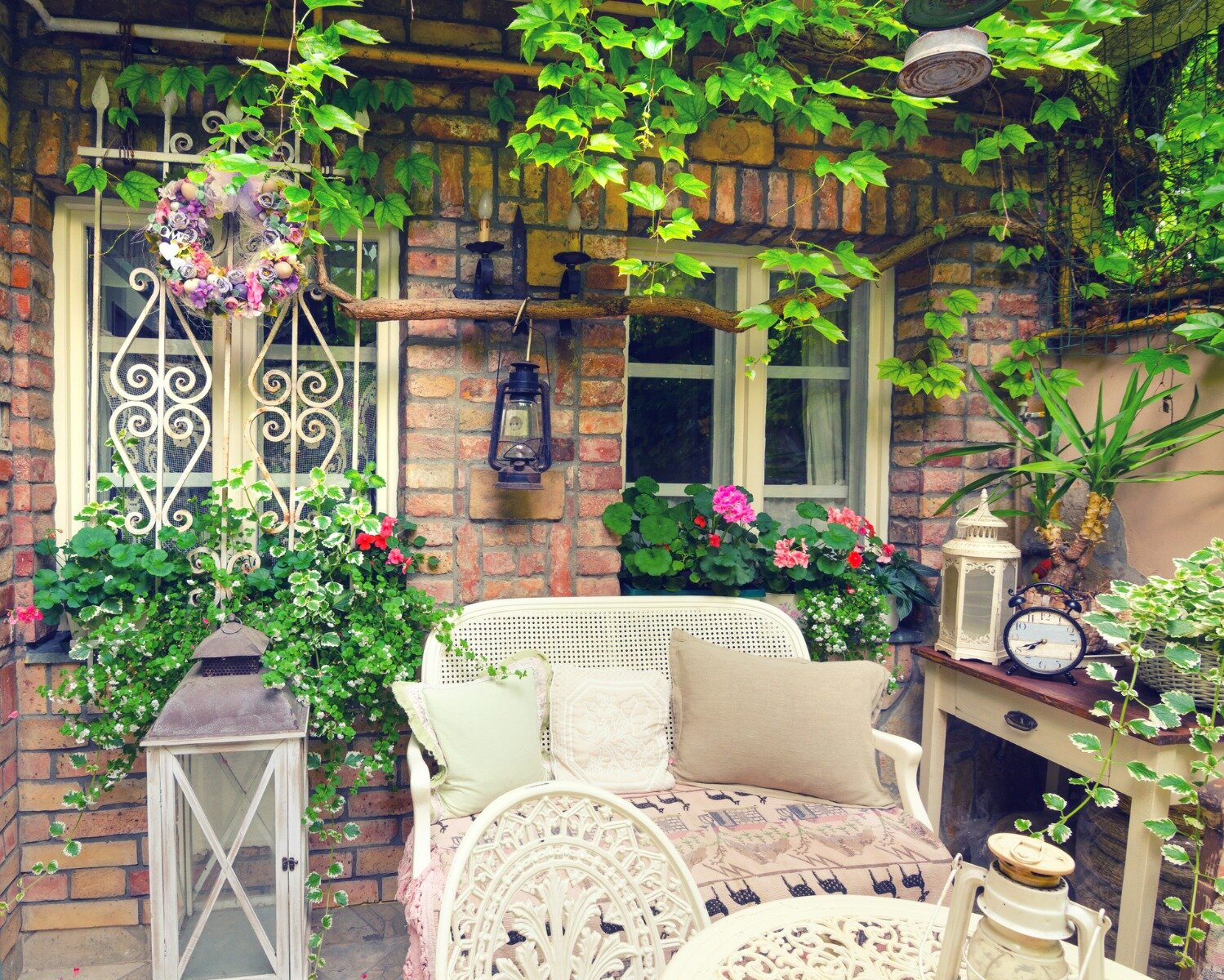 Vintage tuin met nostalgische flair