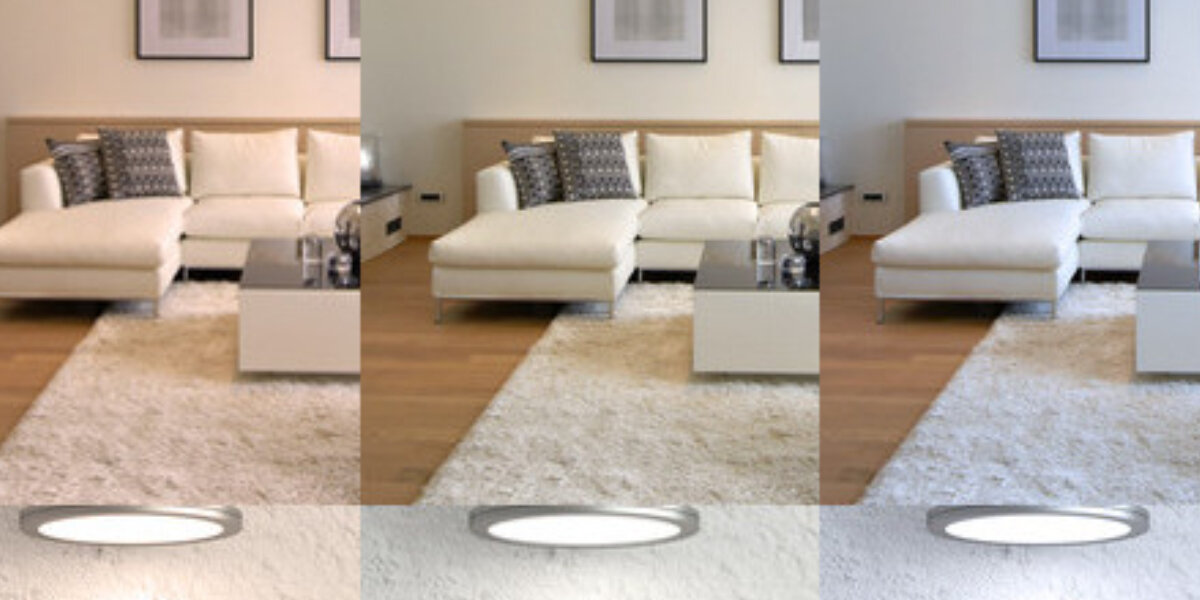 De lichtkleuren warm wit, neutraal wit en daglichtwit
