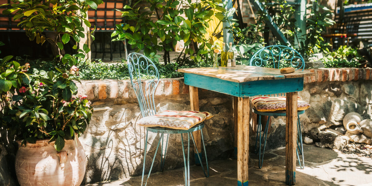 Vintage tuin met nostalgische flair