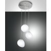 Fabas Luce Evo Hanglamp LED Nikkel mat, 3-lichts