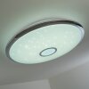 Alar Plafondlamp LED Chroom, Wit, 1-licht, Afstandsbediening