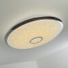 Alar Plafondlamp LED Chroom, Wit, 1-licht, Afstandsbediening