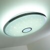 Alar Plafondlamp LED Chroom, Wit, 1-licht, Afstandsbediening