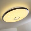 Alar Plafondlamp LED Chroom, Wit, 1-licht, Afstandsbediening