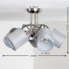 Stai Plafondlamp Nikkel mat, 5-lichts