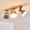 Orny Plafondlamp Hout licht, 3-lichts