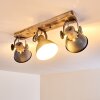 Orny Plafondlamp Hout licht, 3-lichts