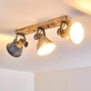 Orny Plafondlamp Hout licht, 3-lichts