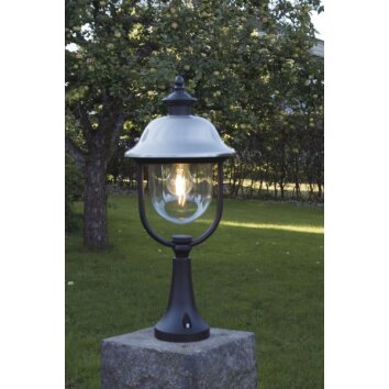 Konstsmide Parma Sokkellamp Zwart, 1-licht