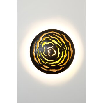 Holländer PLANETA Muurlamp LED Goud, 1-licht