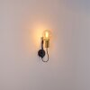 Kirehito Wandlamp Goud, Messing, Zwart, 1-licht