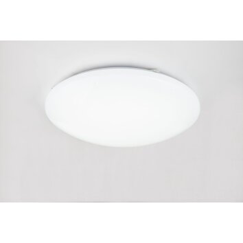 Globo ATREJU I Plafondlamp LED Wit, 1-licht, Afstandsbediening, Kleurwisselaar