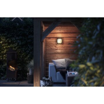 Philips Drosera Buiten muurverlichting LED Zwart, 1-licht