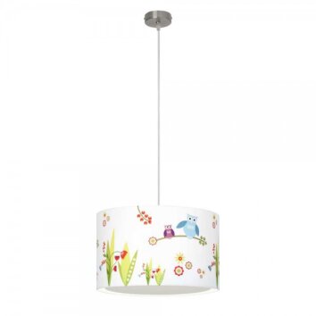 Brilliant Birds Hanglamp Kleurrijk, Wit, 1-licht