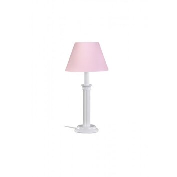 Waldi Tafellamp Roze, Wit, 1-licht