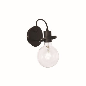 Ideallux RADIO Muurlamp Zwart, 1-licht