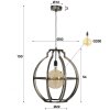 BROCKENDAAL Hanglamp Roest, 1-licht
