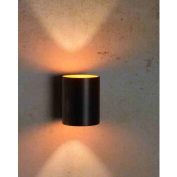 Lucide XERA Muurlamp Zwart, 1-licht