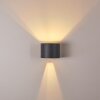 Badajoz Muurlamp LED Antraciet, 1-licht