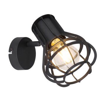 Globo CLASTRA Spotlamp Zwart, 1-licht