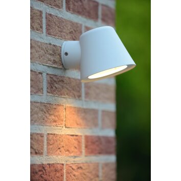 Lucide DINGO-LED Buiten muurverlichting Wit, 1-licht