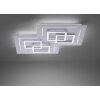 Paul Neuhaus Q-LINEA Plafondlamp LED Nikkel mat, 8-lichts, Afstandsbediening