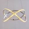Saginaw Hanger LED Nikkel mat, 1-licht, Afstandsbediening, Kleurwisselaar