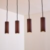 Zuoz Hanglamp Roest, 4-lichts