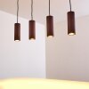 Zuoz Hanglamp Roest, 4-lichts