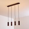 Zuoz Hanglamp Roest, 4-lichts