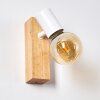 Barbengo Muurlamp Hout licht, Wit, 1-licht