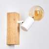 Barbengo Muurlamp Hout licht, Wit, 1-licht