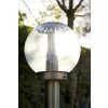 Globo BOWLE II Buitenlamp roestvrij staal, Transparant, Helder, 1-licht