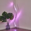 Saginaw Staande lamp LED Nikkel mat, 1-licht, Afstandsbediening, Kleurwisselaar