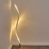 Saginaw Staande lamp LED Nikkel mat, 1-licht, Afstandsbediening, Kleurwisselaar
