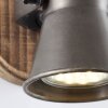 Brilliant Seed Spotlamp Hout donker, Zwart, 1-licht