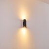 Zuoz Muurlamp Zwart, 2-lichts