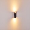 Zuoz Muurlamp Zwart, 2-lichts