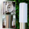 Caserta Staande lamp, Pad licht Roestvrijstalen kleur, 1-licht
