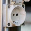 Caserta Staande lamp, Pad licht Roestvrijstalen kleur, 1-licht