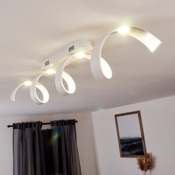 Rezat Plafondlamp LED Wit, 1-licht