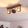 Vanuatu Plafondlamp Bruin, Zwart, 3-lichts