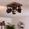Vanuatu Plafondlamp Bruin, Zwart, 4-lichts