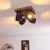 Vanuatu Plafondlamp Bruin, Zwart, 4-lichts