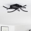 Letala Plafondlamp LED Zwart, 4-lichts