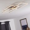 Cheka Plafondlamp LED Aluminium, 3-lichts, Afstandsbediening