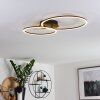 Johsa Plafondlamp LED Zwart, 2-lichts
