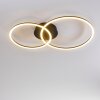 Johsa Plafondlamp LED Zwart, 2-lichts