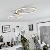 Malanje Plafondlamp LED Nikkel mat, 2-lichts